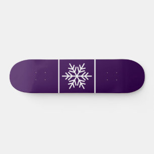 Skateboard Flocon de neige nordique rayures Arrière - plan vi