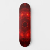 Skateboard Flocon de neige rouge foncé en Bourgogne gothique (Recto)