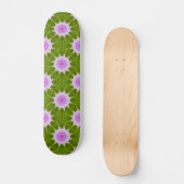 Skateboard Flocons de neige roses Planche à roulettes (Recto)
