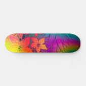 Skateboard Floral arc-en-ciel (Horz)
