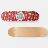 Skateboard Floral et Fraises (Horz)