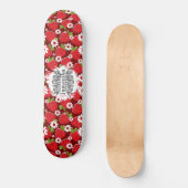 Skateboard Floral et Fraises (Recto)