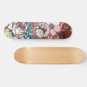 Skateboard Floral hawaïen (Horz)