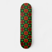 Skateboard Floral Modern Boho Elegant Abstract Pattern #504 (Recto)