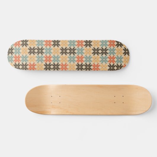 Skateboard Floral Pattern (Horz)