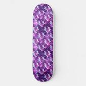 Skateboard Floral pourpre (Recto)