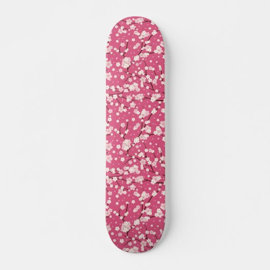Skateboard Floral rose Fleur Fleur Fleur Fleur de Cerisier Ja (Devant)