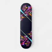 Skateboard Floral rose moderne Art Abstrait Couleur Motif #01 (Recto)