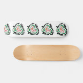 Skateboard Floral Snake: love blossoms wild (Horz)
