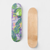 Skateboard Floral tropical, Botanique (Recto)