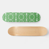 Skateboard Floral vert et blanc (Horz)