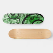 Skateboard Flore de Grunge bleu et vert (Horz)