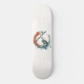Skateboard Flore d'oiseaux de printemps (Recto)