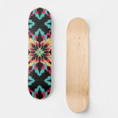 Skateboard Flore Et Glamour Faisant De La Mode Mignonne (Recto)