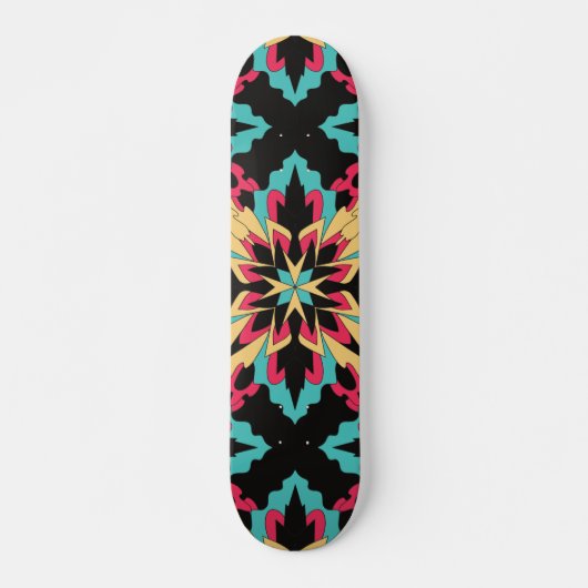 Skateboard Flore Et Glamour Faisant De La Mode Mignonne (Devant)