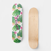 Skateboard Flore tropicale moderne fille personnalisée (Recto)