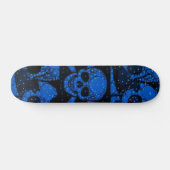 Skateboard Floride bleu vert crâne boule (Horz)