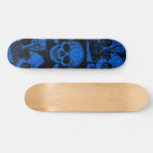 Skateboard Floride bleu vert crâne boule (Horz)