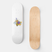 Skateboard Flower bee with wild plants (Recto)