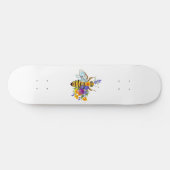 Skateboard Flower bee with wild plants (Horz)