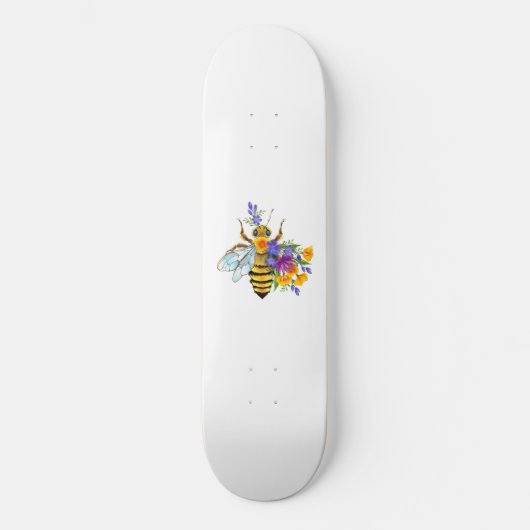 Skateboard Flower bee with wild plants (Recto)