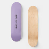 Skateboard Flower Power (Recto)