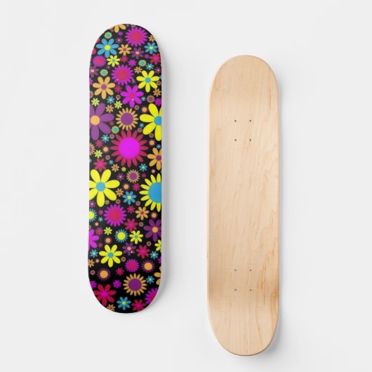 Skateboard Flower Power (Recto)