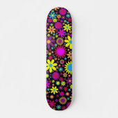 Skateboard Flower Power (Devant)