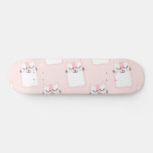 Skateboard Fluffy Kawaii Fraise Marshmallow Kitties (Horz)