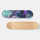 Skateboard Fluorite Crystal Geode Marbre Abstrait (Horz)