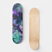 Skateboard Fluorite Crystal Geode Marbre Abstrait (Recto)
