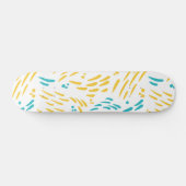 Skateboard Flux en turquoise et jaune (Horz)
