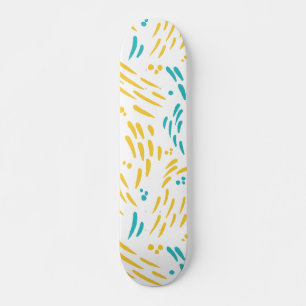 Skateboard Flux en turquoise et jaune