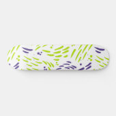 Skateboard Flux en vert citron et violet (Horz)
