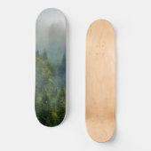 Skateboard Foggy Forest Paysage Cool Wall Art (Recto)