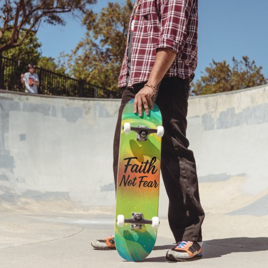 Skateboard Foi et non pas peur (Extérieur 2)