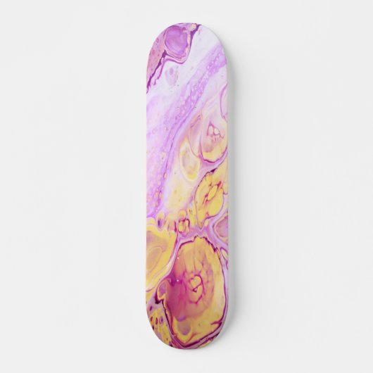 Skateboard Fond de peinture acrylique Abstraite avec Poudre r (Devant)