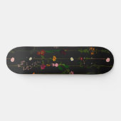 Skateboard Fond floral - Sombre (Horz)
