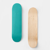 Skateboard Fond texturé turquoise calme et simple (Recto)