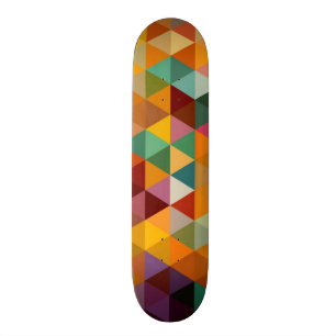 Skateboard Fond vintage de motif de triangles