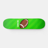 Skateboard Football ; Neon Green Stripes (Horz)