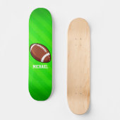 Skateboard Football ; Neon Green Stripes (Recto)