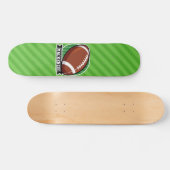 Skateboard Football sur les rayures vertes (Horz)