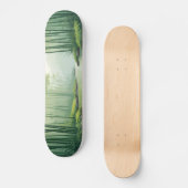 Skateboard Forêt de bambou avec rivière (Recto)
