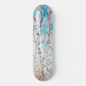 Skateboard Forêt de bouleaux Sauvage rustique extérieur (Recto)