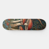 Skateboard Forêt de champignons rétro (Horz)