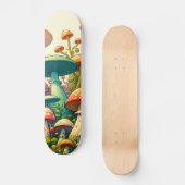 Skateboard Forêt d'Imaginaires de champignons (Recto)
