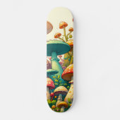 Skateboard Forêt d'Imaginaires de champignons (Recto)