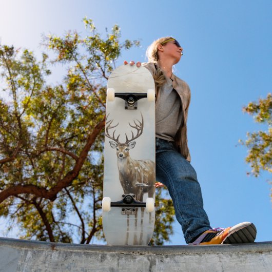 Skateboard Forêt givre Cerf (Extérieur 1)