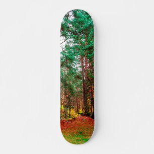 Skateboard Forêt mixte d'automne